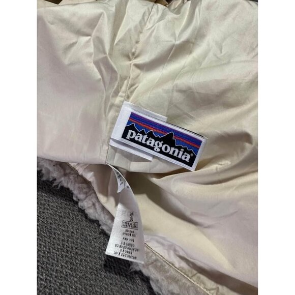 girls Patagonia retro x bomber button up. natural. large - Picture 6 of 6